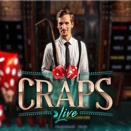 Live Craps online game logo by Evolution on golden-pandas.nl