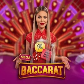 Mega Baccarat logo – Live Casino by Pragmatic Play at Golden Panda Casino