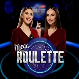 Mega Roulette slot visual from Pragmatic Play available on golden-pandas.nl