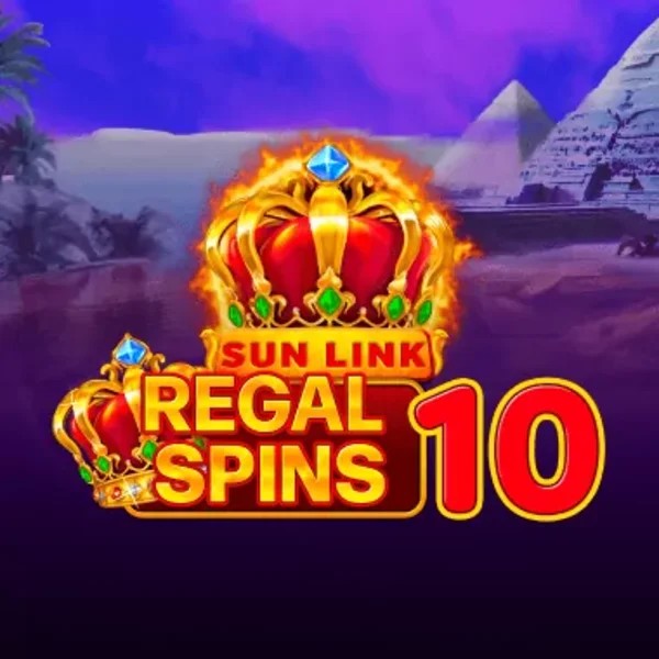 Regal Spins 10 online game logo by PatePlay on golden-pandas.nl